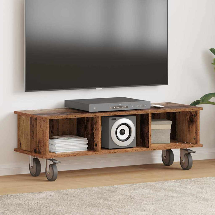 Support TV Lemn vechi 100 x 35 x 35 cm Lemn compozit - WALTI WALTI