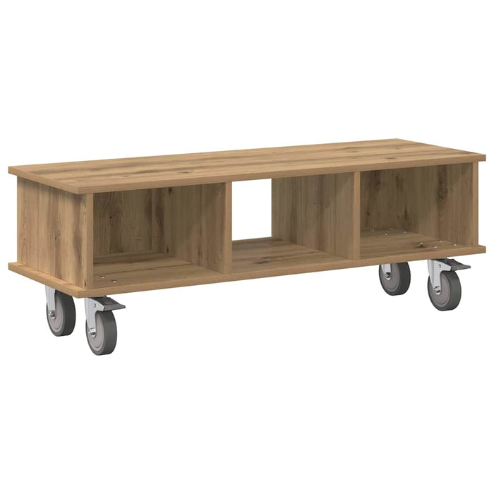 Support TV Stejar Artizanal 100 x 35 x 35 cm Lemn compozit - WALTI WALTI