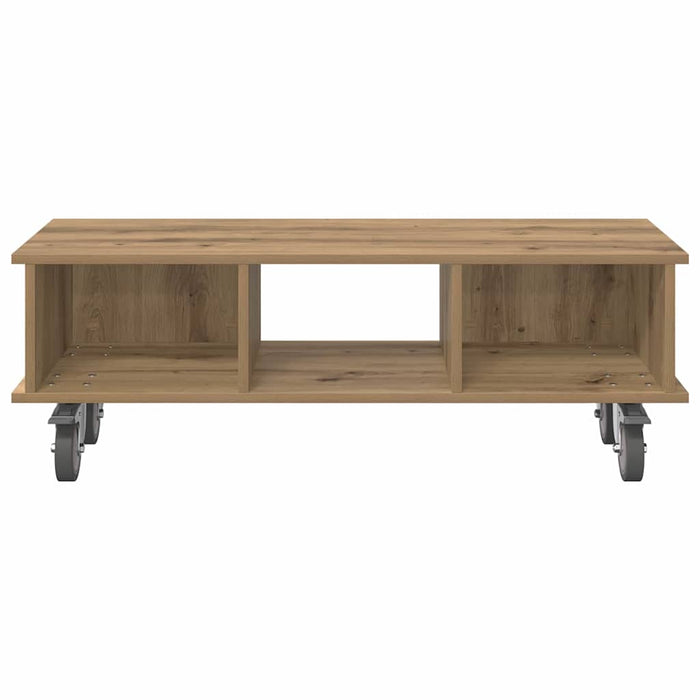 Support TV Stejar Artizanal 100 x 35 x 35 cm Lemn compozit - WALTI WALTI