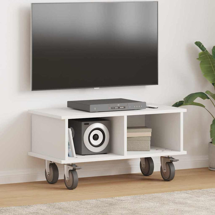 Support TV Alb 68,5 x 35 x 35 cm Lemn compozit - WALTI WALTI
