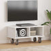 Support TV Alb 68,5 x 35 x 35 cm Lemn compozit - WALTI WALTI