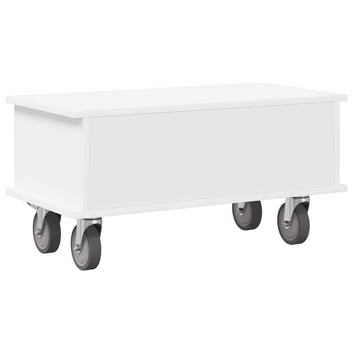 Support TV Alb 68,5 x 35 x 35 cm Lemn compozit - WALTI WALTI