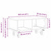Support TV Alb 68,5 x 35 x 35 cm Lemn compozit - WALTI WALTI