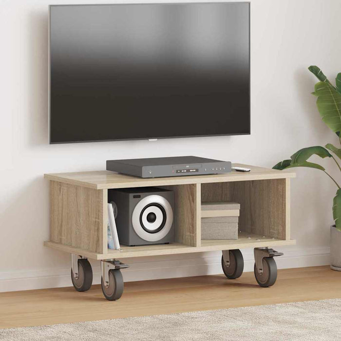 Support TV Stejar Sonoma 68,5 x 35 x 35 cm Lemn compozit - WALTI WALTI