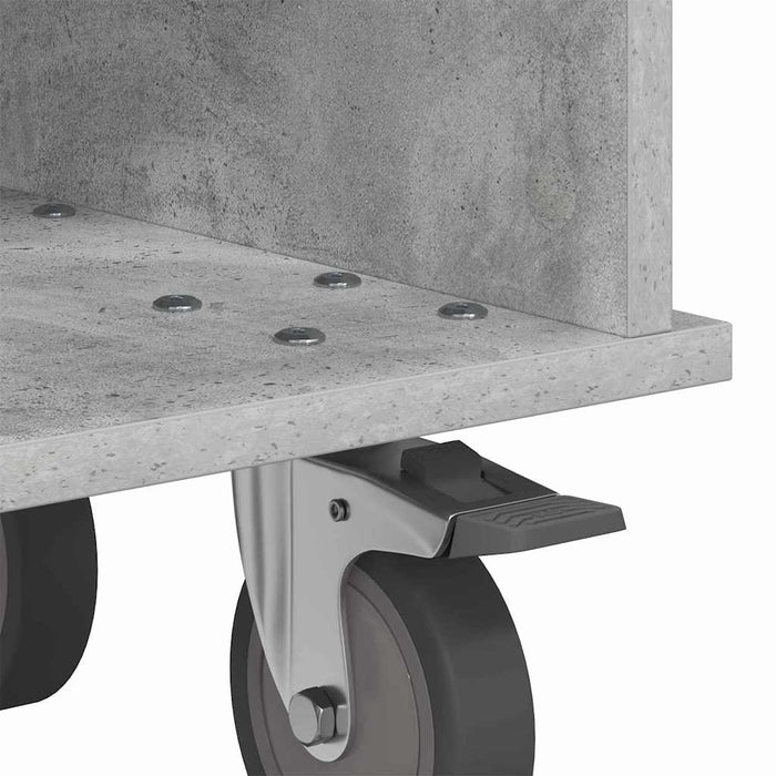 Support TV Gri din beton 68,5 x 35 x 35 cm Lemn compozit - WALTI WALTI