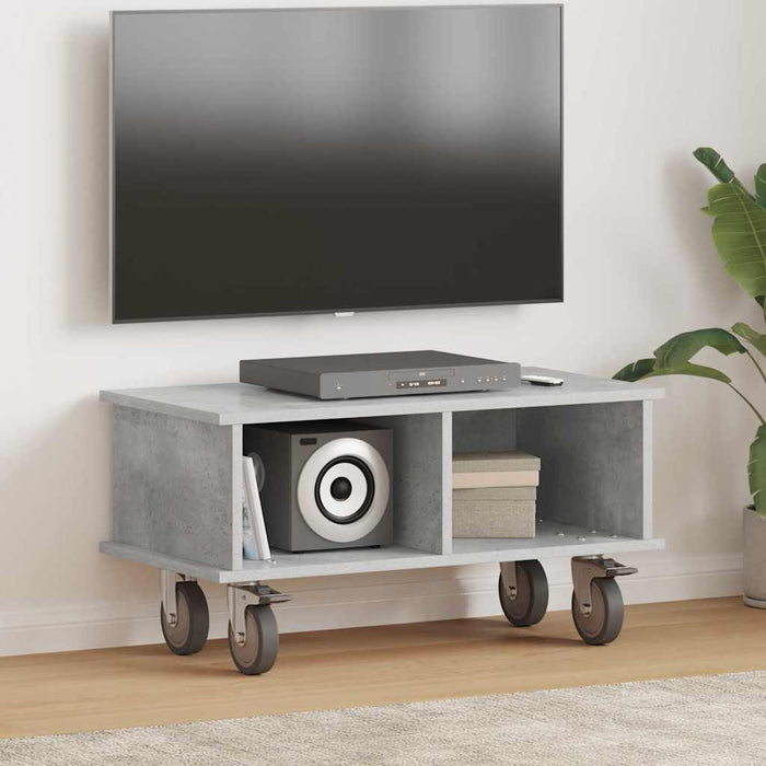 Support TV Gri din beton 68,5 x 35 x 35 cm Lemn compozit - WALTI WALTI