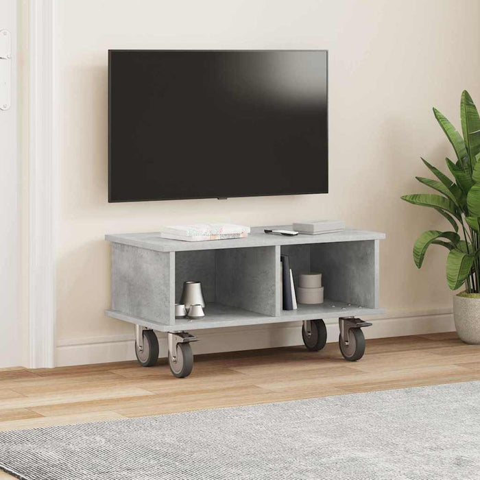 Support TV Gri din beton 68,5 x 35 x 35 cm Lemn compozit - WALTI WALTI