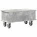 Support TV Gri din beton 68,5 x 35 x 35 cm Lemn compozit - WALTI WALTI