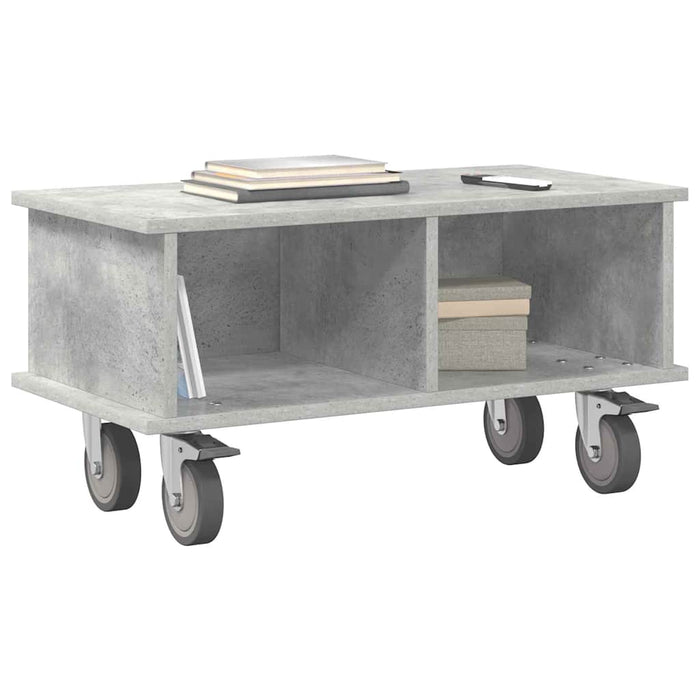 Support TV Gri din beton 68,5 x 35 x 35 cm Lemn compozit - WALTI WALTI