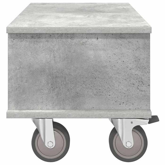 Support TV Gri din beton 68,5 x 35 x 35 cm Lemn compozit - WALTI WALTI
