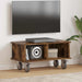 Support TV Stejar fumuriu 68,5 x 35 x 35 cm Lemn compozit - WALTI WALTI