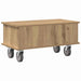 Support TV Stejar Artizanal 68,5 x 35 x 35 cm Lemn compozit - WALTI WALTI