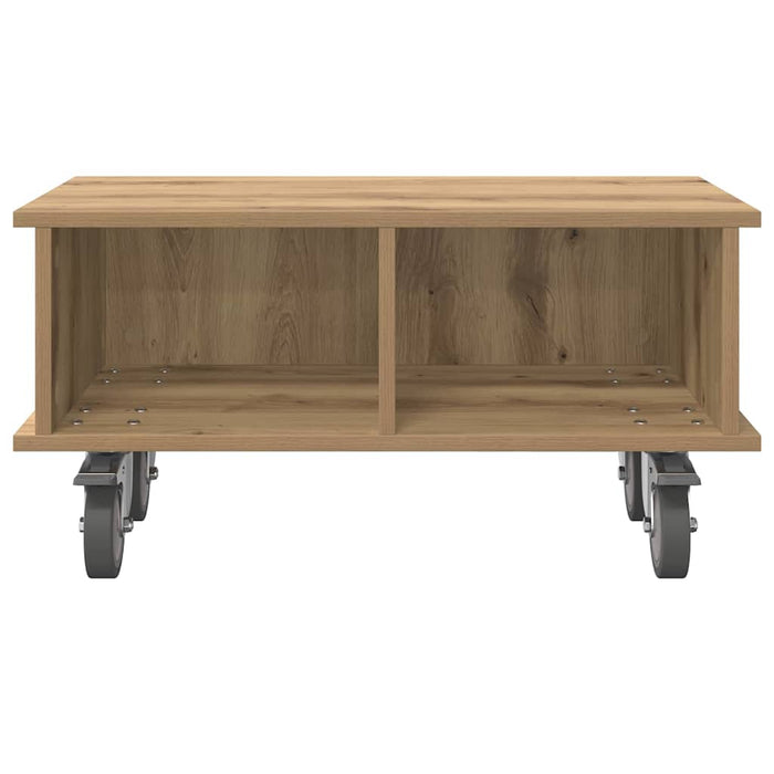 Support TV Stejar Artizanal 68,5 x 35 x 35 cm Lemn compozit - WALTI WALTI