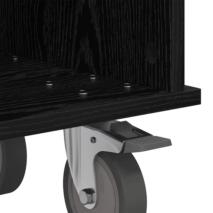 Support TV Stejar Negru 37 x 35 x 35 cm Lemn compozit - WALTI WALTI