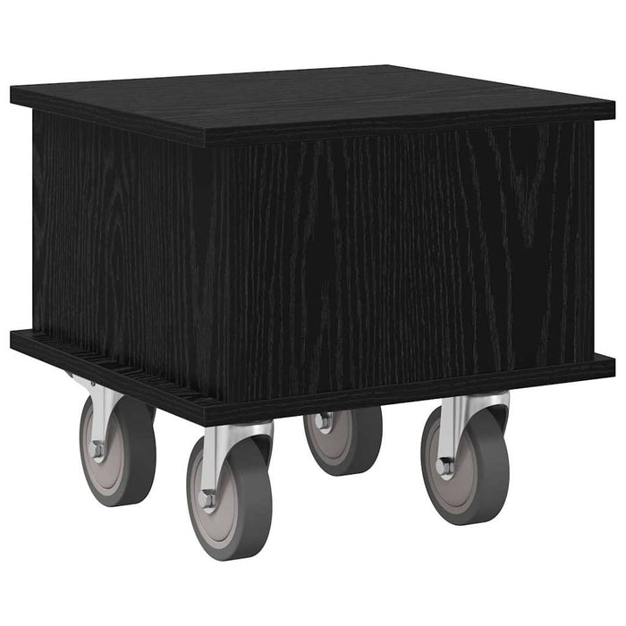 Support TV Stejar Negru 37 x 35 x 35 cm Lemn compozit - WALTI WALTI