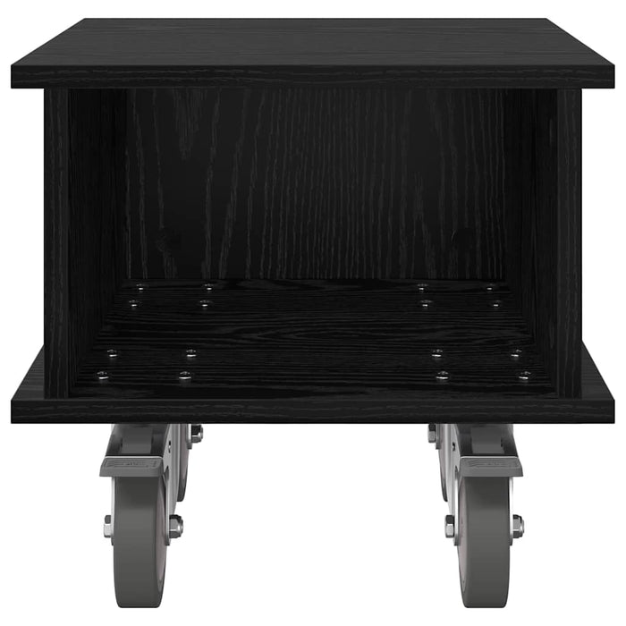 Support TV Stejar Negru 37 x 35 x 35 cm Lemn compozit - WALTI WALTI