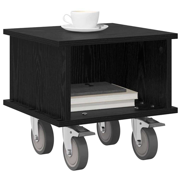 Support TV Stejar Negru 37 x 35 x 35 cm Lemn compozit - WALTI WALTI