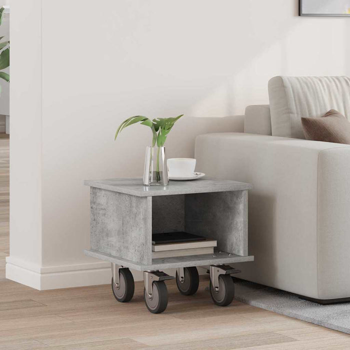 Support TV Gri din beton 37 x 35 x 35 cm Lemn compozit - WALTI WALTI