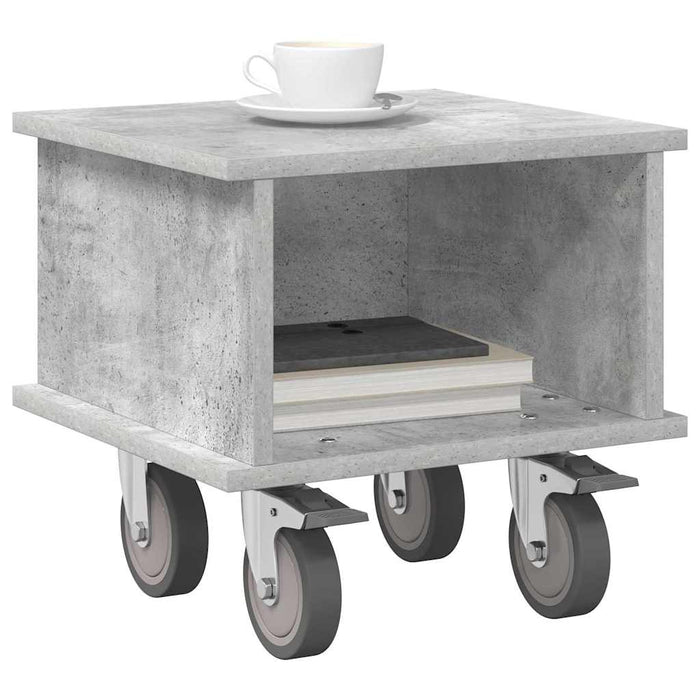 Support TV Gri din beton 37 x 35 x 35 cm Lemn compozit - WALTI WALTI
