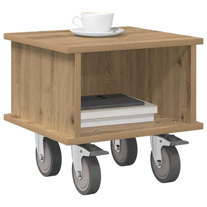 Support TV Stejar Artizanal 37 x 35 x 35 cm Lemn compozit - WALTI WALTI