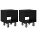 Noptieră 2 pcs Stejar Negru 40,5 x 40 x 48 cm Lemn compozit - WALTI WALTI