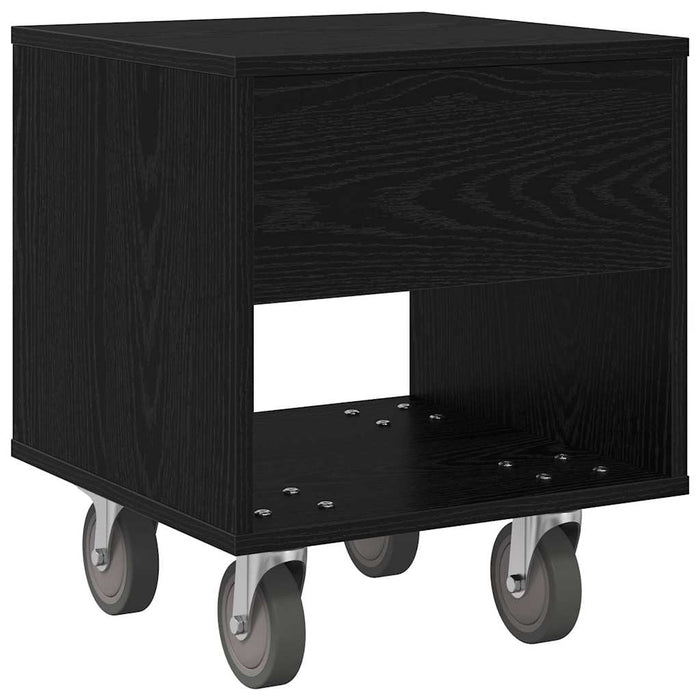 Noptieră 2 pcs Stejar Negru 40,5 x 40 x 48 cm Lemn compozit - WALTI WALTI