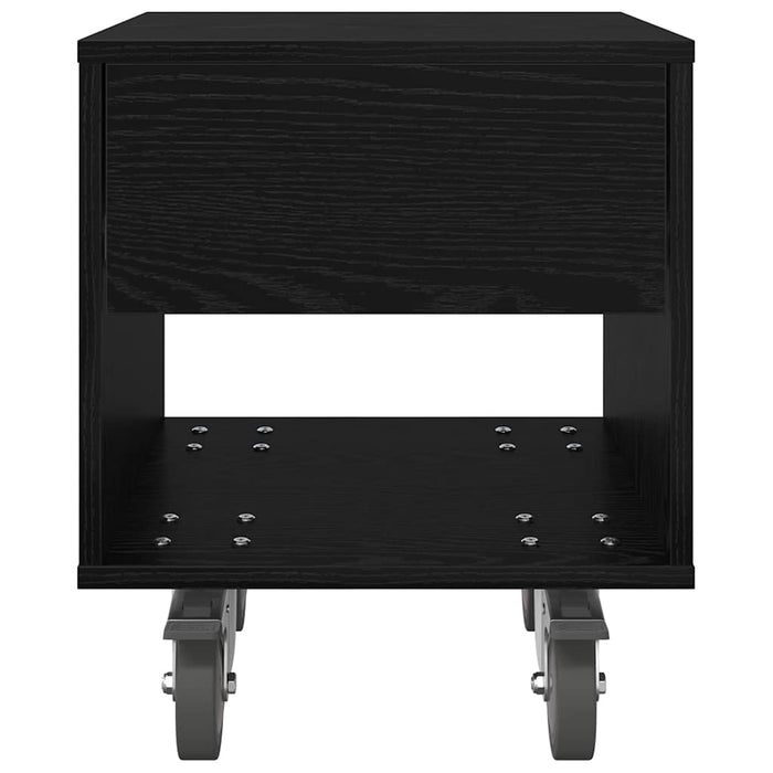 Noptieră 2 pcs Stejar Negru 40,5 x 40 x 48 cm Lemn compozit - WALTI WALTI