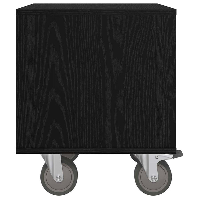 Noptieră 2 pcs Stejar Negru 40,5 x 40 x 48 cm Lemn compozit - WALTI WALTI