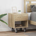 Noptieră 2 pcs Stejar Sonoma 40,5 x 40 x 48 cm Lemn compozit - WALTI WALTI