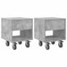 Noptieră 2 pcs Gri din beton 40,5 x 40 x 48 cm Lemn compozit - WALTI WALTI
