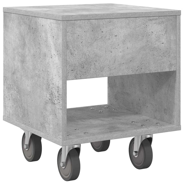 Noptieră 2 pcs Gri din beton 40,5 x 40 x 48 cm Lemn compozit - WALTI WALTI