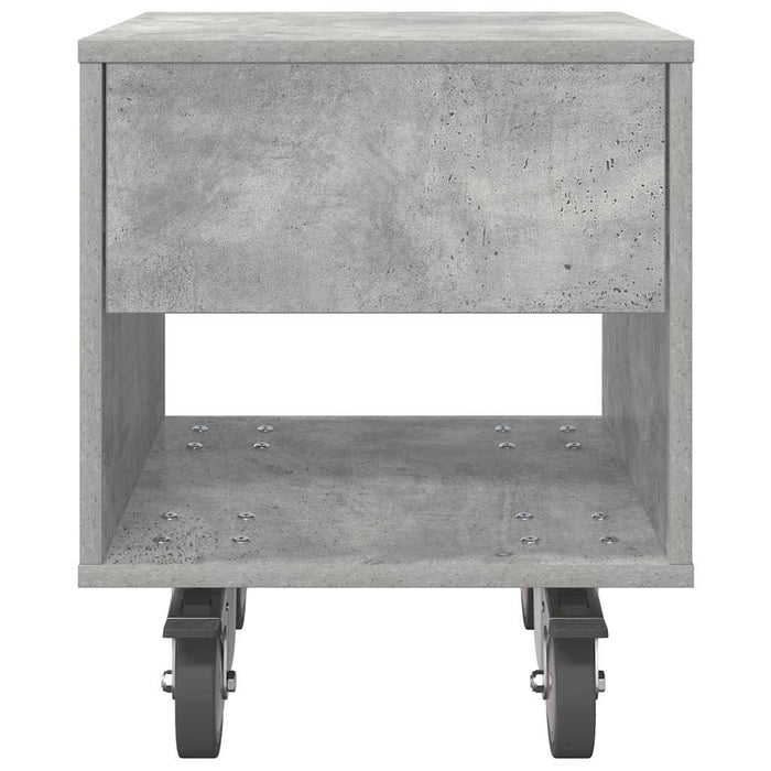 Noptieră 2 pcs Gri din beton 40,5 x 40 x 48 cm Lemn compozit - WALTI WALTI