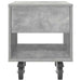 Noptieră 2 pcs Gri din beton 40,5 x 40 x 48 cm Lemn compozit - WALTI WALTI