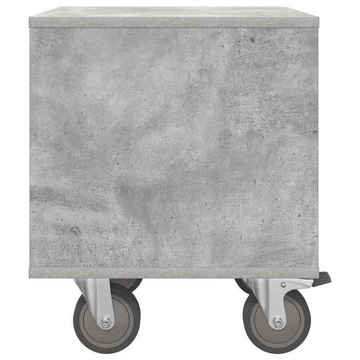 Noptieră 2 pcs Gri din beton 40,5 x 40 x 48 cm Lemn compozit - WALTI WALTI