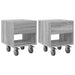 Noptieră 2 pcs Gri Sonoma 40,5 x 40 x 48 cm Lemn compozit - WALTI WALTI