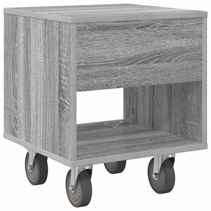 Noptieră 2 pcs Gri Sonoma 40,5 x 40 x 48 cm Lemn compozit - WALTI WALTI