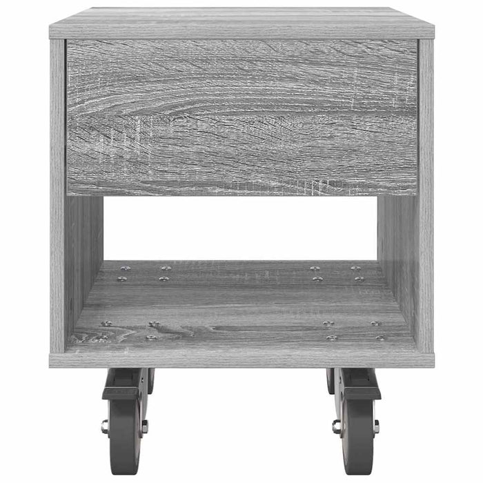 Noptieră 2 pcs Gri Sonoma 40,5 x 40 x 48 cm Lemn compozit - WALTI WALTI