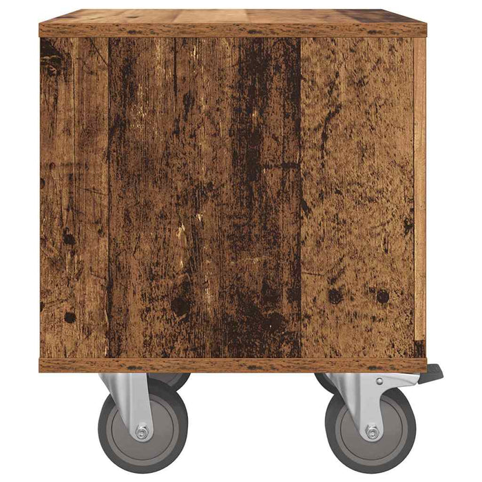 Noptieră 2 pcs Lemn vechi 40,5 x 40 x 48 cm Lemn compozit - WALTI WALTI