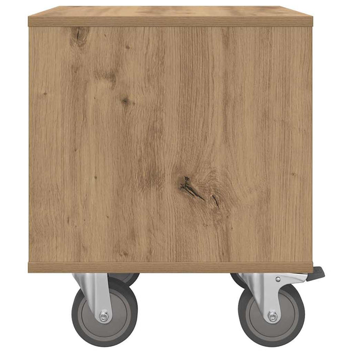 Noptieră 2 pcs Stejar Artizanal 40,5 x 40 x 48 cm Lemn compozit - WALTI WALTI