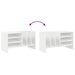 Dulap pentru discuri de vinil cu raft Alb 78,5 x 35 x 45 cm - WALTI WALTI