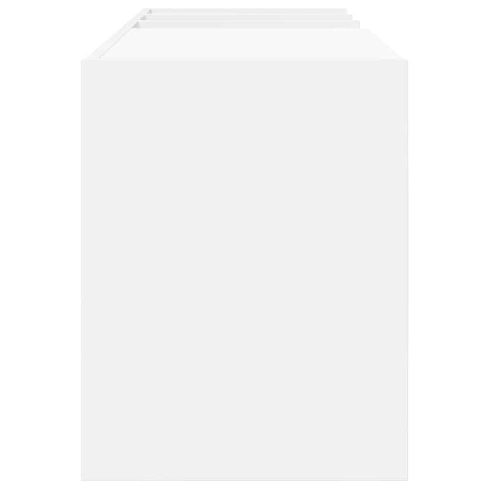 Dulap pentru discuri de vinil cu raft Alb 78,5 x 35 x 45 cm - WALTI WALTI