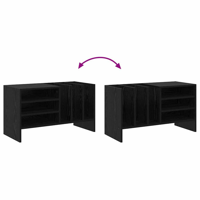 Dulap pentru discuri de vinil Stejar Negru 78,5 x 35 x 45 cm - WALTI WALTI