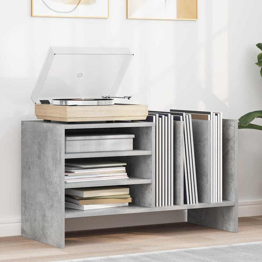 Dulap pentru discuri de vinil Gri din beton 78,5 x 35 x 45 cm - WALTI WALTI