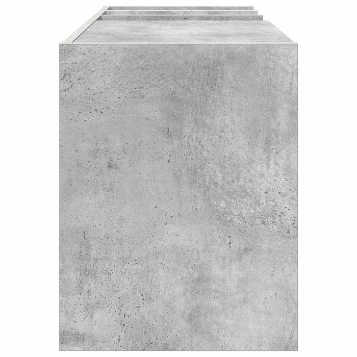Dulap pentru discuri de vinil Gri din beton 78,5 x 35 x 45 cm - WALTI WALTI