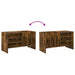 Dulap pentru discuri de vinil Stejar fumuriu 78,5 x 35 x 45 cm - WALTI WALTI