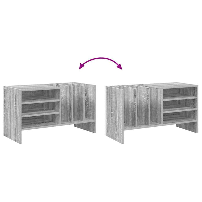Dulap pentru discuri de vinil Gri Sonoma 78,5 x 35 x 45 cm - WALTI WALTI