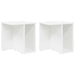 Masă laterală 2 pcs Alb 37 x 32 x 40 cm Lemn compozit - WALTI WALTI