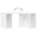 Masă laterală 2 pcs Alb 37 x 32 x 40 cm Lemn compozit - WALTI WALTI