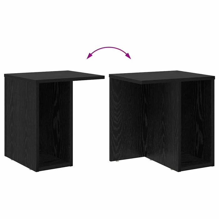 Masă laterală Stejar Negru 37 x 32 x 40 cm Lemn compozit - WALTI WALTI