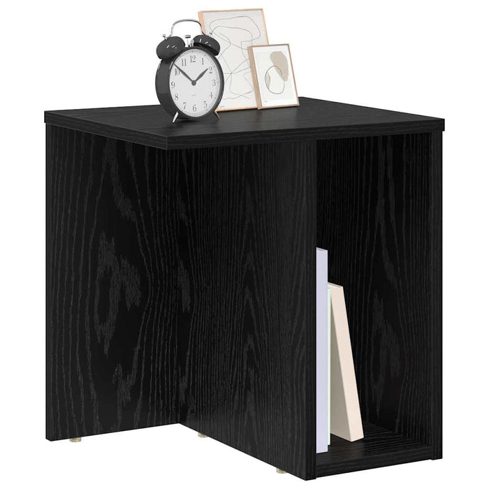Masă laterală 2 pcs Stejar Negru 37 x 32 x 40 cm Lemn compozit - WALTI WALTI